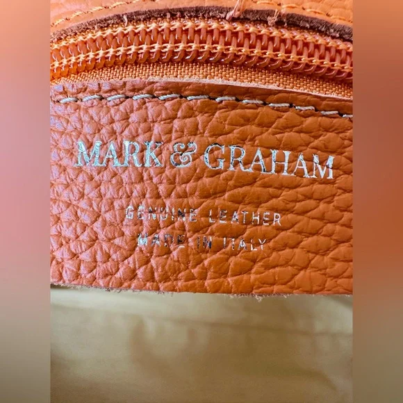 Mark and Graham Elisabetta Slouch Pebbled Leather Handbag - Picture 7 of 9